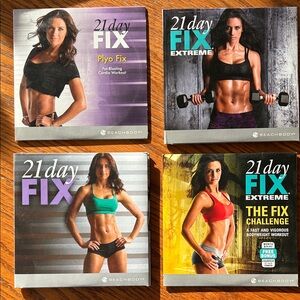 Beachbody 21 Day Fix and Extreme DVD Collection